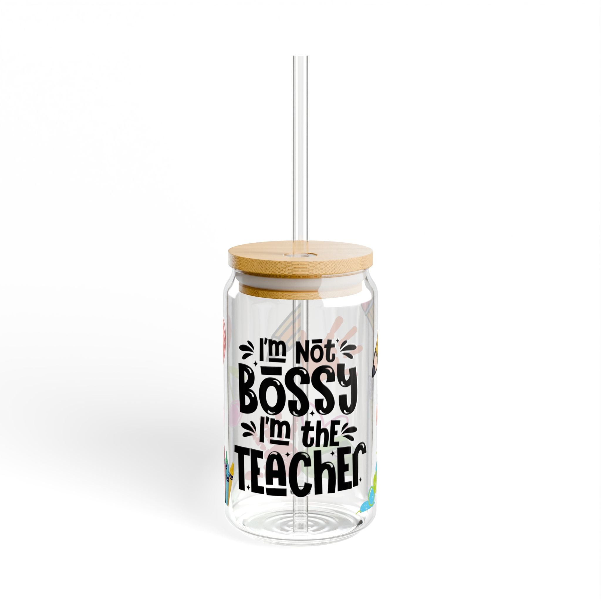 Not Bossy, I AM The Teacher - Glass Tumbler