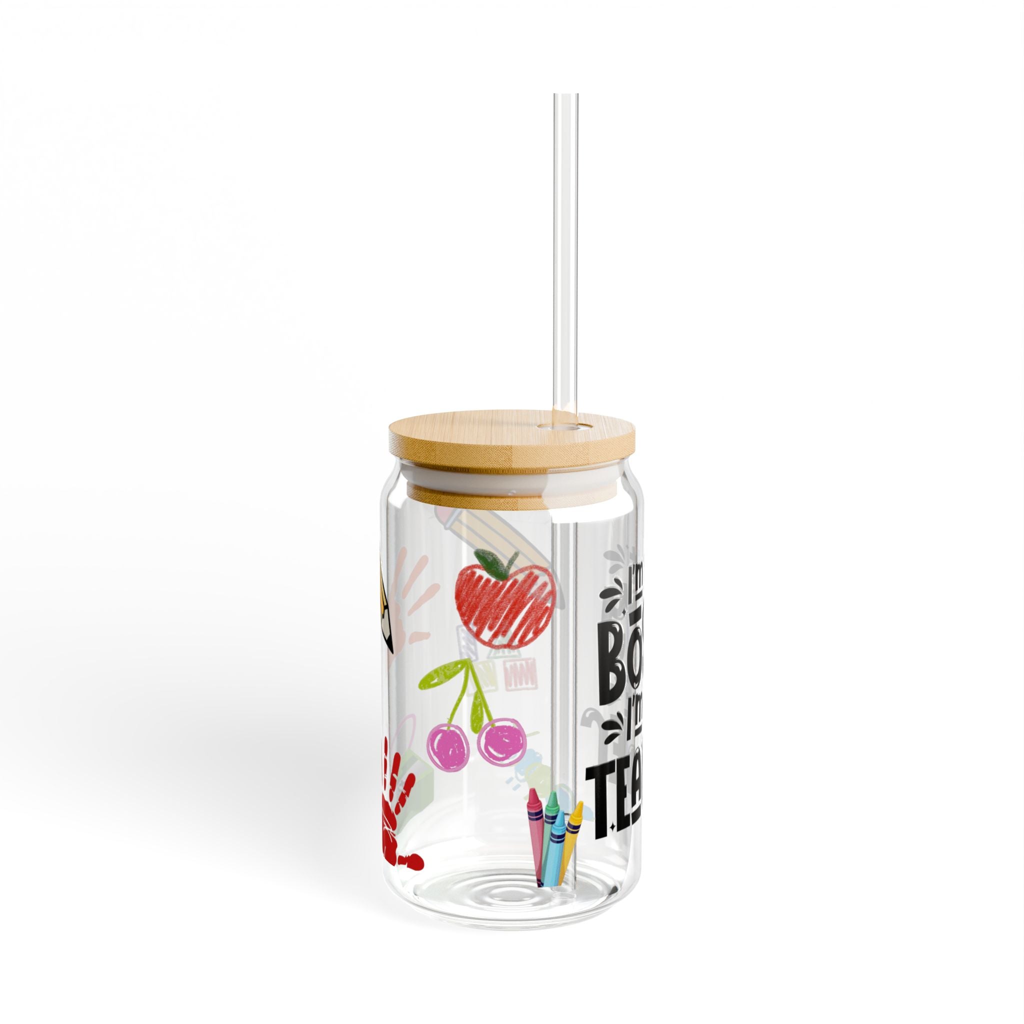 Not Bossy, I AM The Teacher -  Glass Tumbler