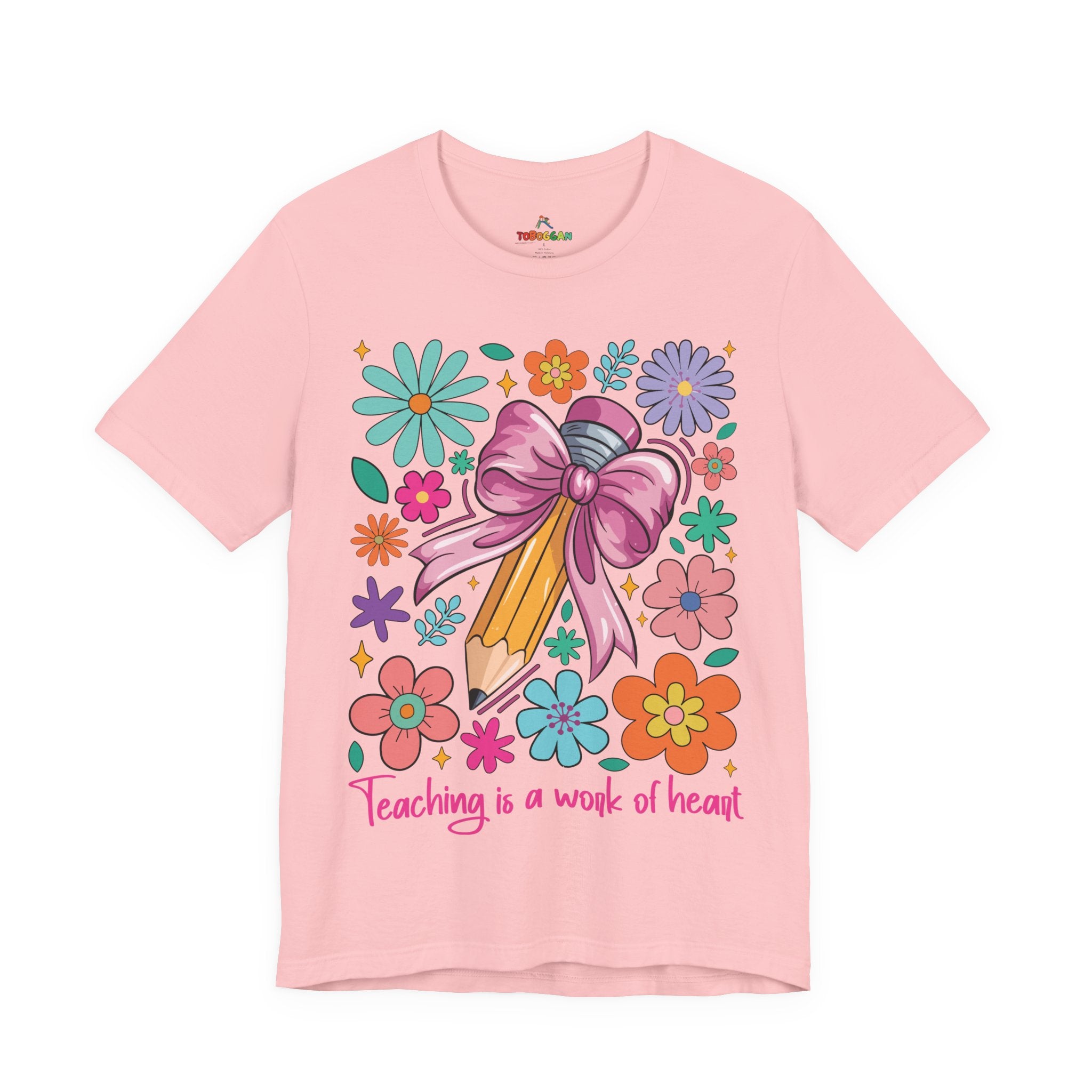 Teaching Is A Work Of Heart - T-Shirt