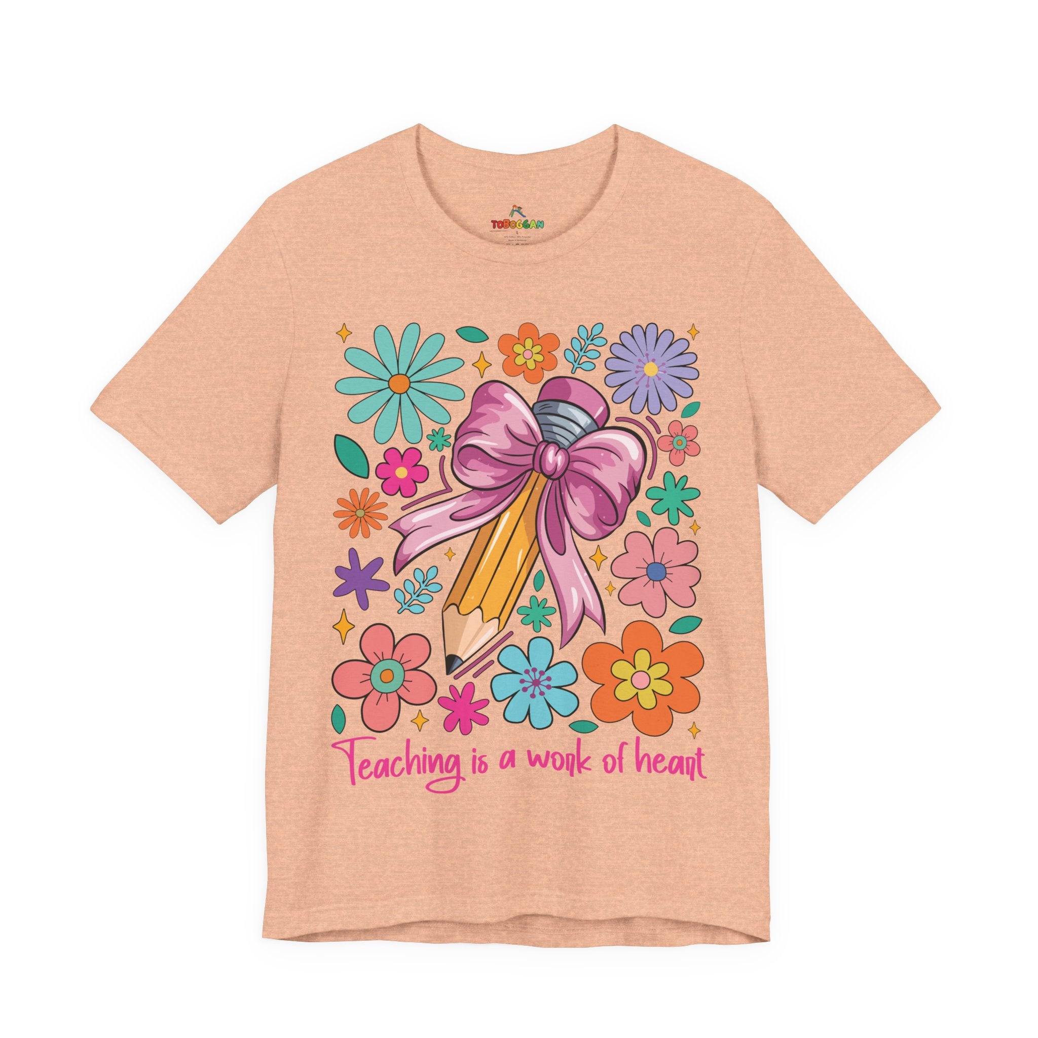 Teaching Is A Work Of Heart - T-Shirt