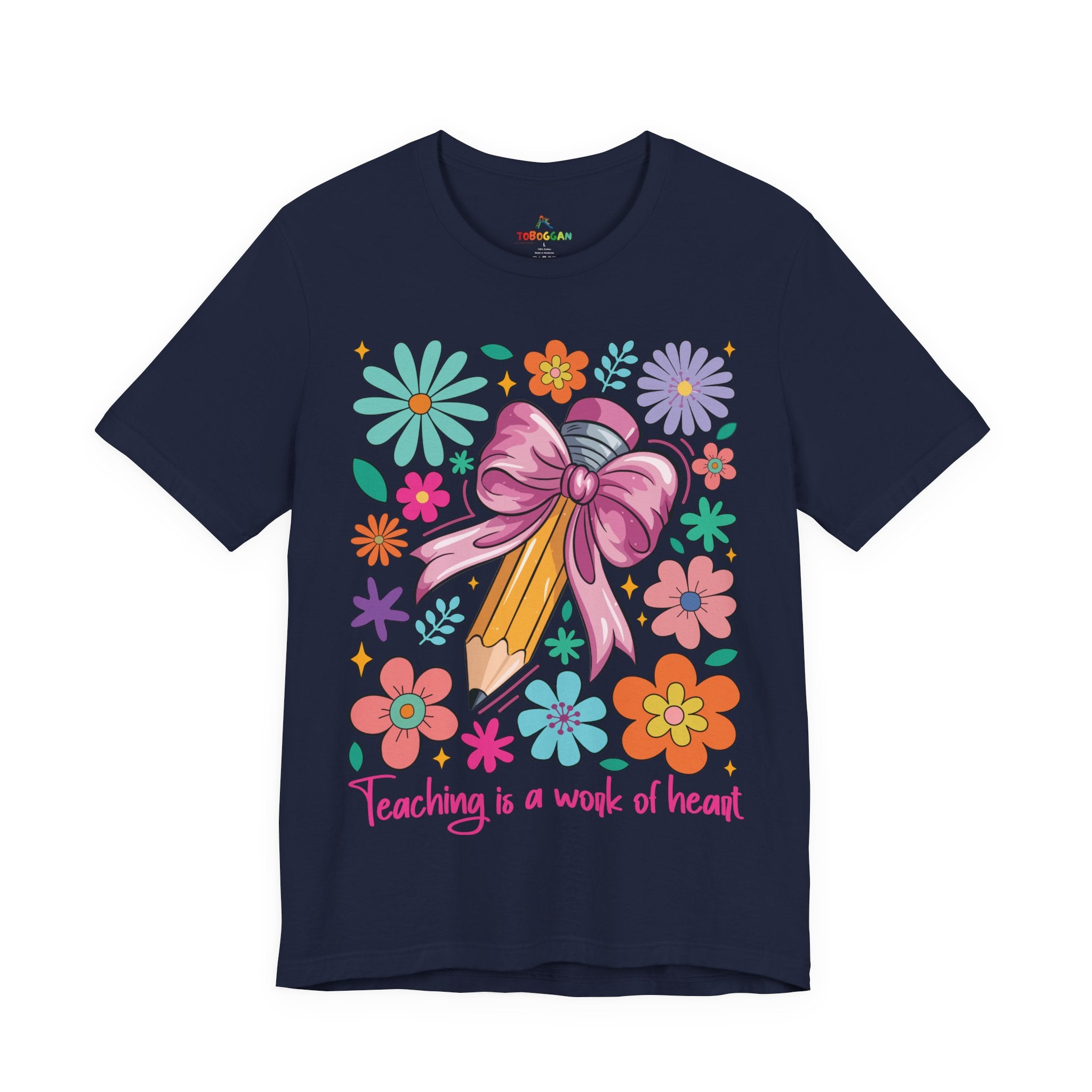 Teaching Is A Work Of Heart - T-Shirt