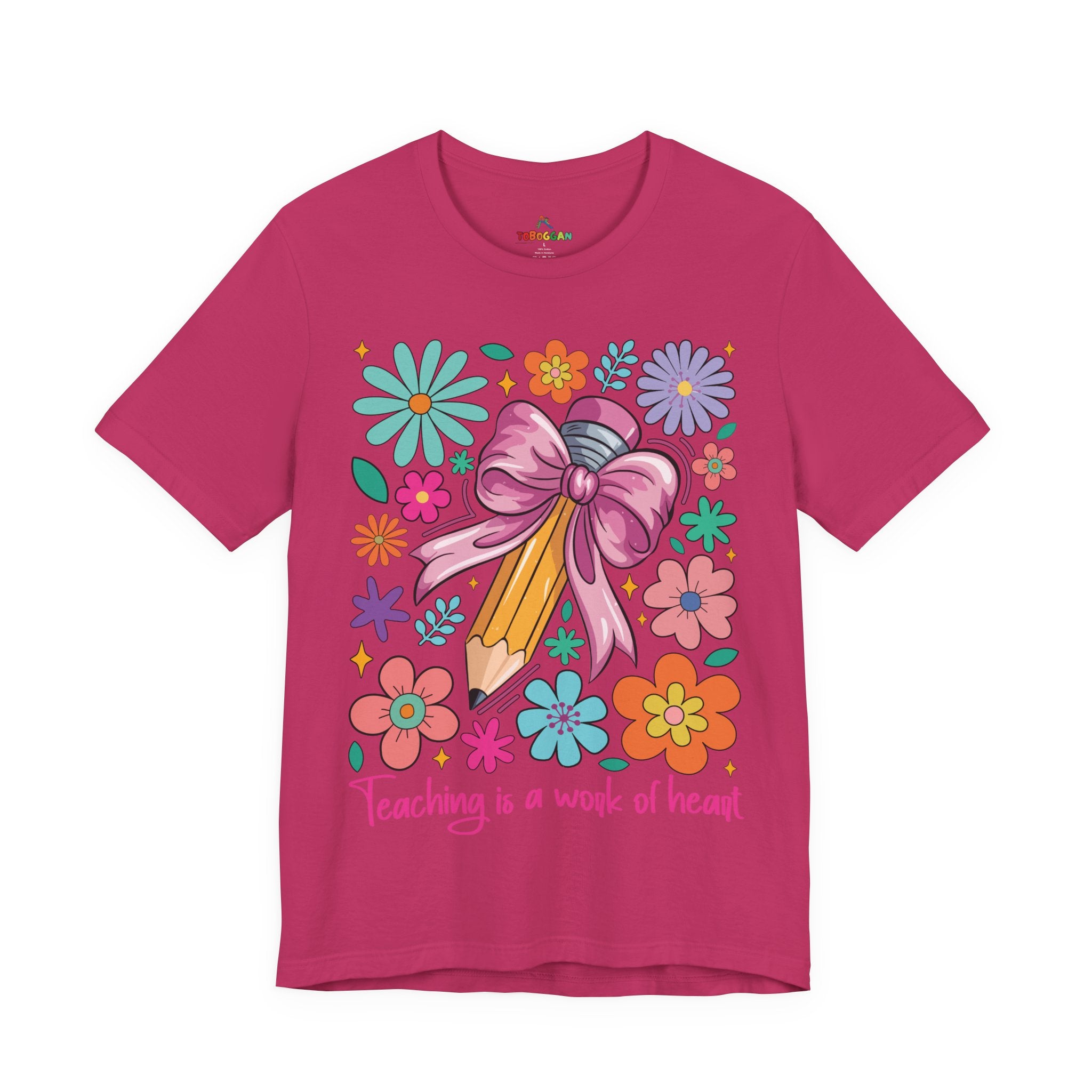 Teaching Is A Work Of Heart - T-Shirt