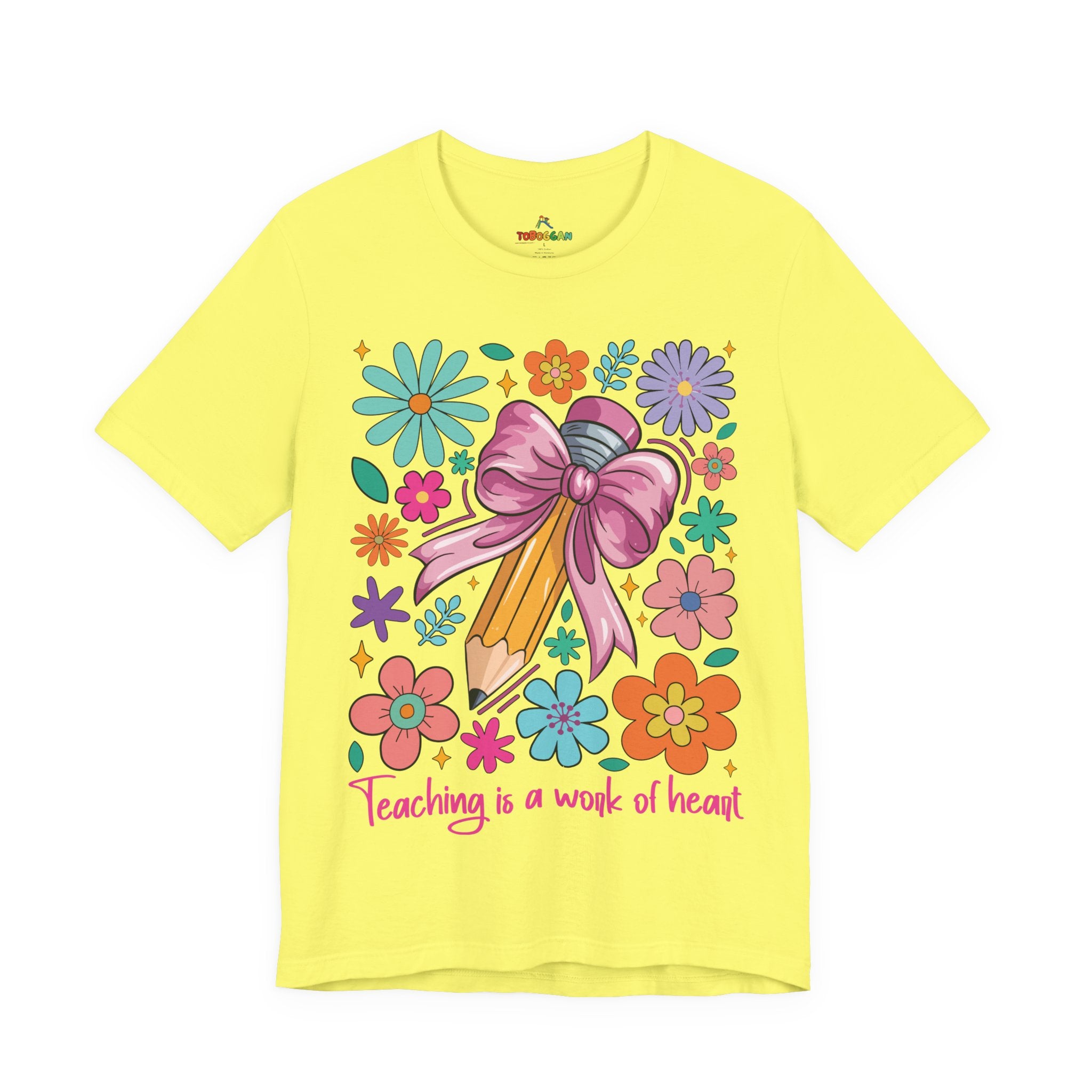 Teaching Is A Work Of Heart - T-Shirt
